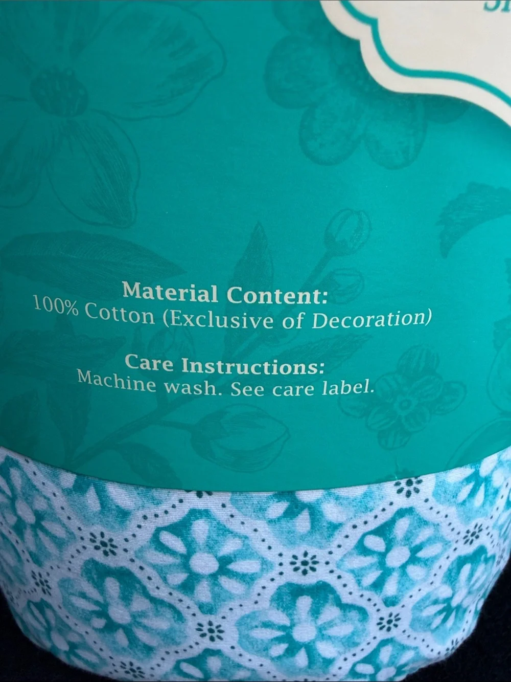 KING The Pioneer Woman Washy Trellis Cotton Percale Sheet Set King Size Sheets
